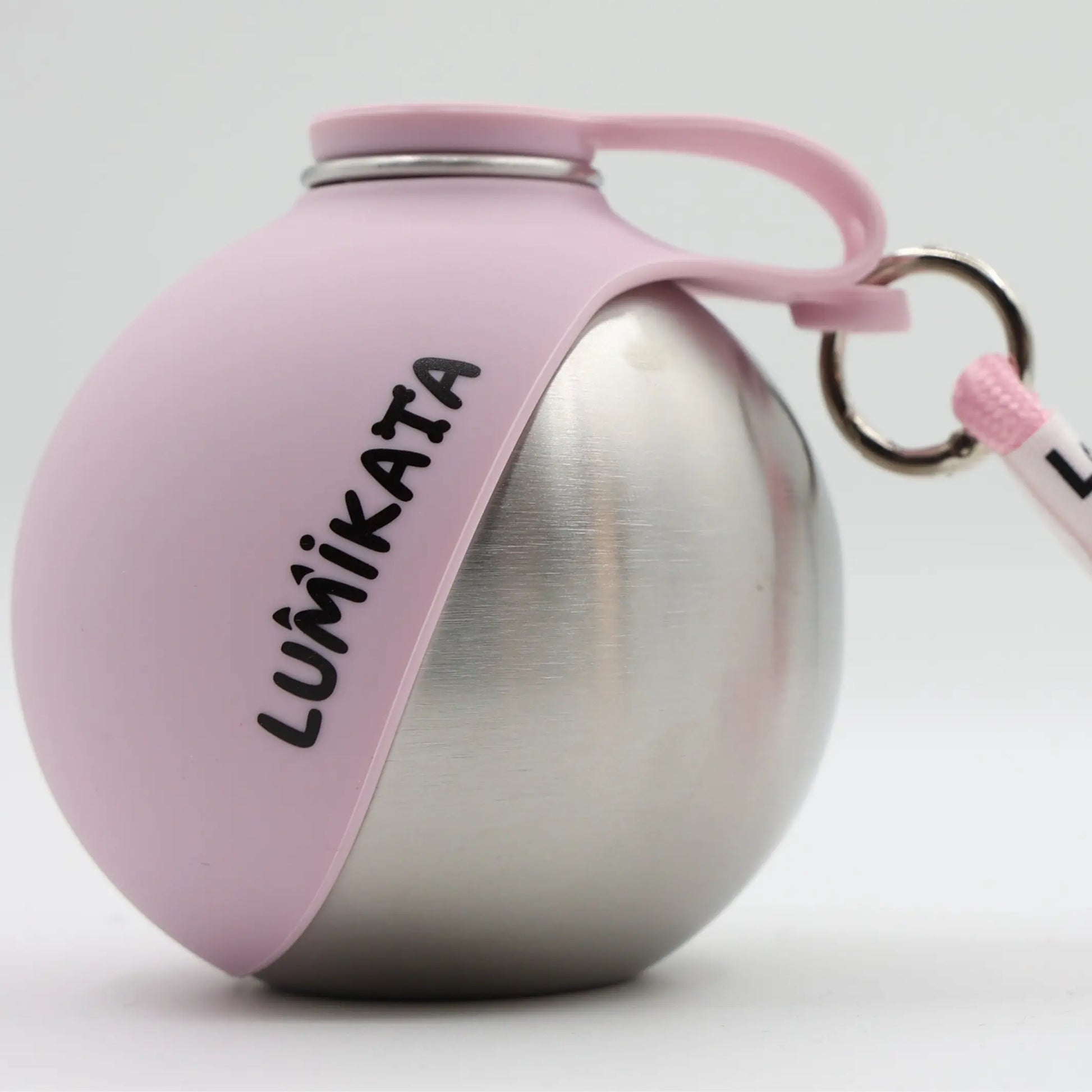 Lumikata 2-in-1 Portable Tumbler & Water Ball for Dogs - 10oz Stainless Steel Leak-Proof Bottle with Silicone Bowl for On-the-Go Hydration