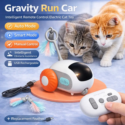 Engage Your Cat with the Smart Rolling Electric Ball Toy - Remote-Controlled Fun for Endless Entertainment!