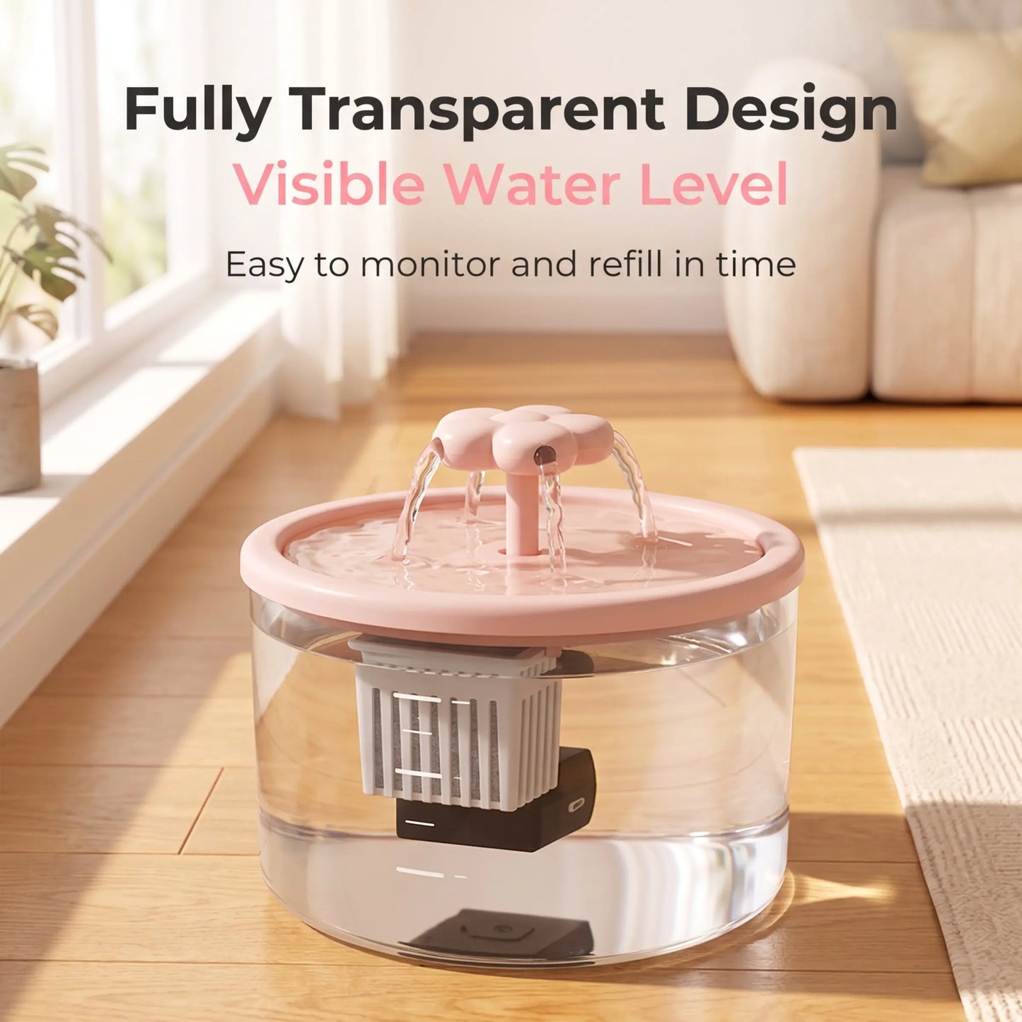 Elevate Your Cat's Hydration Experience with the Stylish and Quiet USB-Powered Cat Fountain Water Dispenser