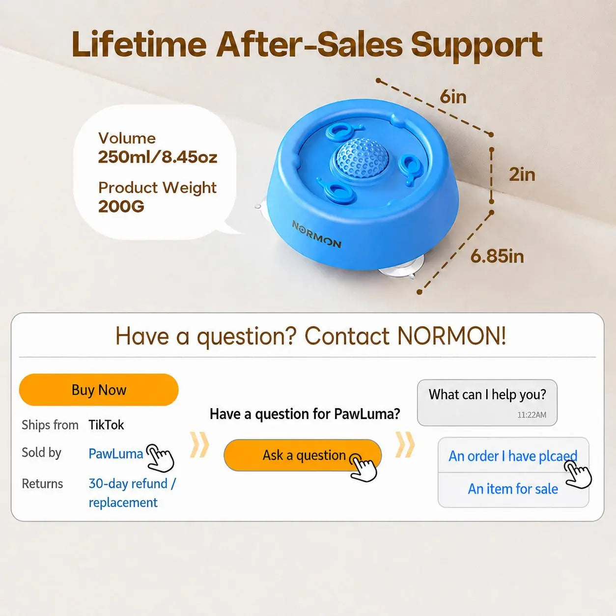 Engage Your Pup with the Normon Interactive Slow Feeder Dog Bowl – Perfect for Liquid Treats and Soft Foods!