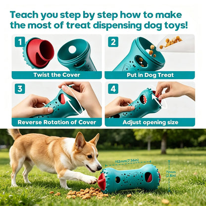 Engaging Interactive Treat Dispensing Dog Puzzle Toy for Brain Stimulation and Fun - Perfect for Dogs, Cats, and Puppies!