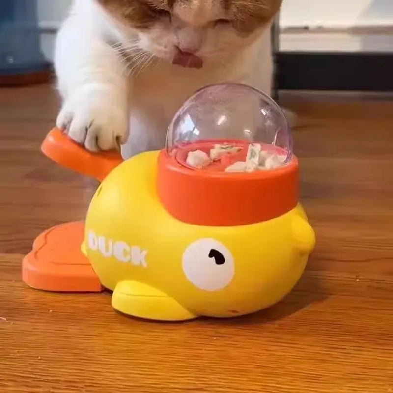 Transform Mealtime into Playtime with the Ducks & Co. Duck Feeder for Cats – Includes 3 Fun Treat Holders!