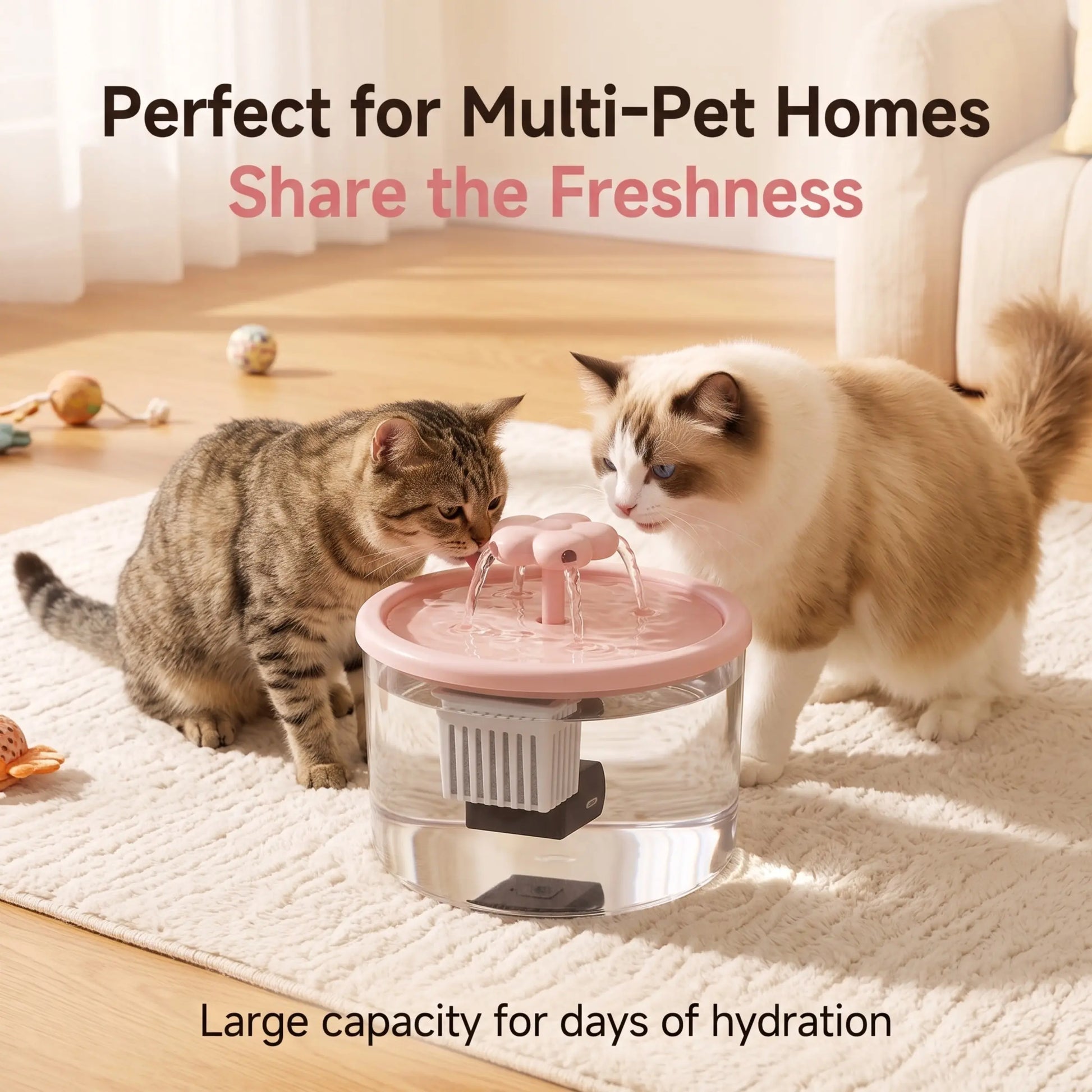 Elevate Your Cat's Hydration Experience with the Stylish and Quiet USB-Powered Cat Fountain Water Dispenser