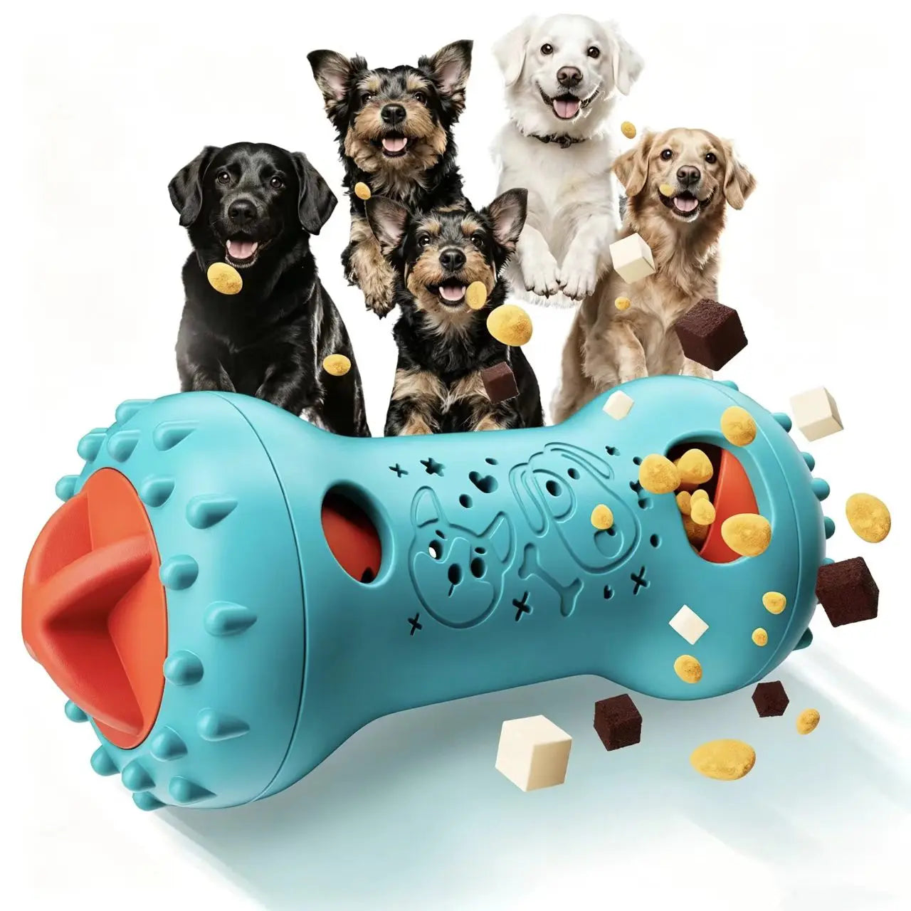 Engaging Interactive Treat Dispensing Dog Puzzle Toy for Brain Stimulation and Fun - Perfect for Dogs, Cats, and Puppies!