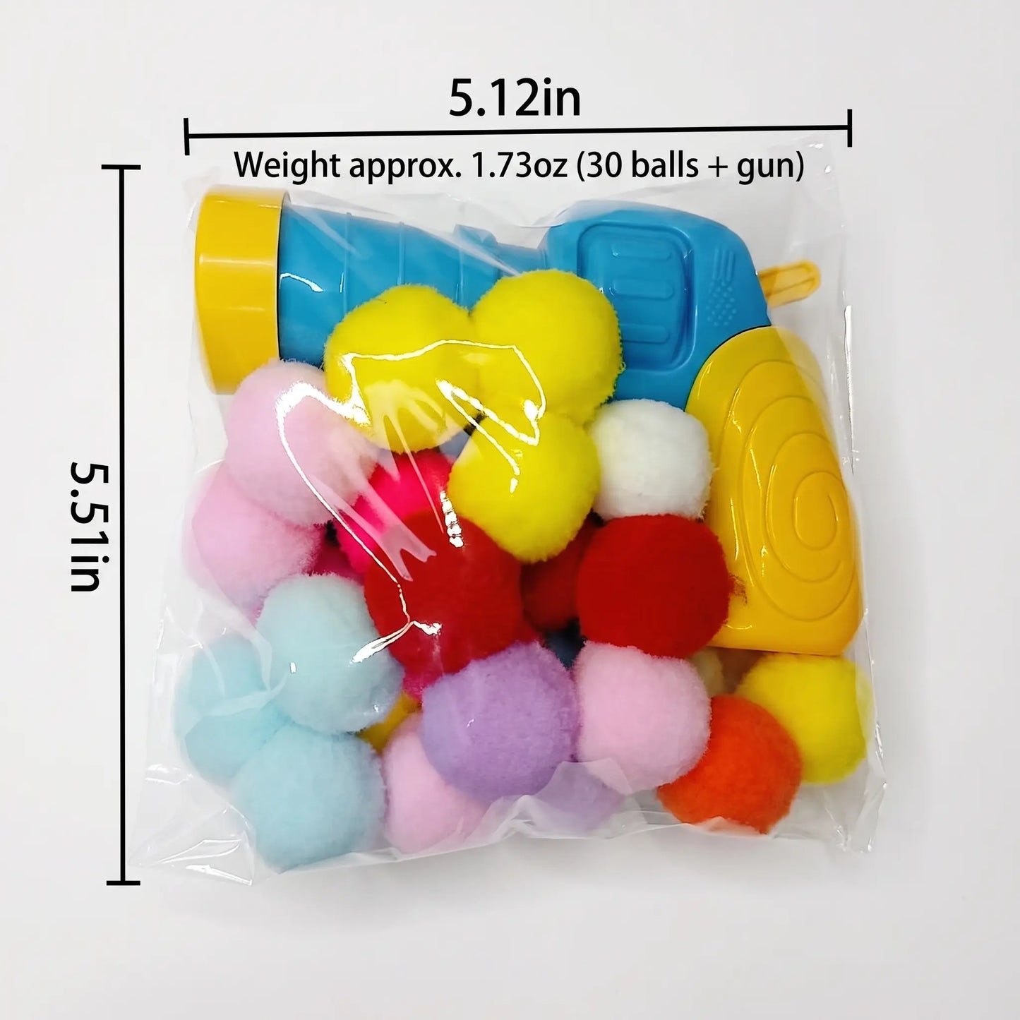 Interactive Cat Toy Launcher Set, Includes 1 Launcher & 30 Plush Balls, Indoor Exercise, Enhances Bonding, No Batteries Needed, Durable Design,Boredom Relief,Cute Kitten Fun Gift,For Kittens and Adult Cats