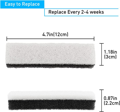 Cat Dog Water Fountain Replacement Filters 4 Pack for WF020TP/WF020BL/WF020WH Fountains
