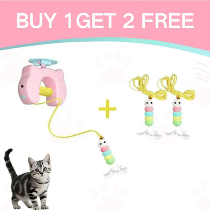 Exciting Electric Hanging Cat Teaser Toy - USB Rechargeable Interactive Fun for Your Indoor Kitten!