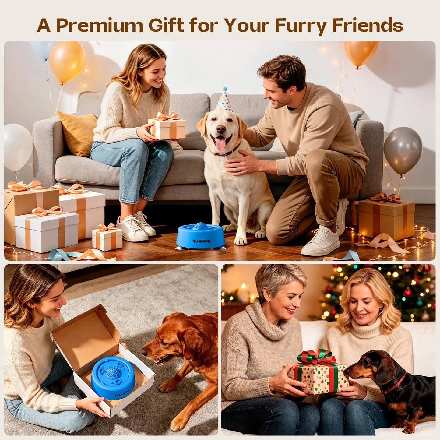 Engage Your Pup with the Normon Interactive Slow Feeder Dog Bowl – Perfect for Liquid Treats and Soft Foods!