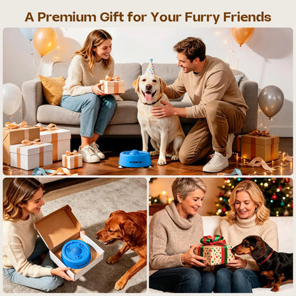Engage Your Pup with the Normon Interactive Slow Feeder Dog Bowl – Perfect for Liquid Treats and Soft Foods!