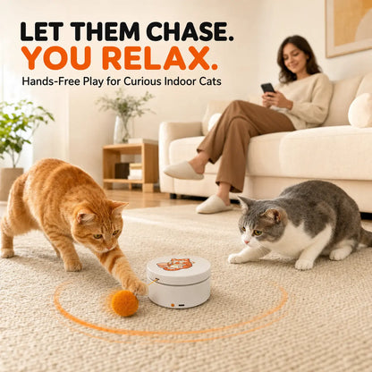 Exciting Smart Rotating Cat Teaser - Rechargeable Interactive Toy with 5 Play Modes for Endless Fun