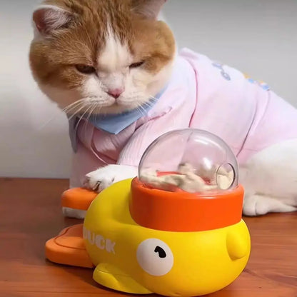 Transform Mealtime into Playtime with the Ducks & Co. Duck Feeder for Cats – Includes 3 Fun Treat Holders!