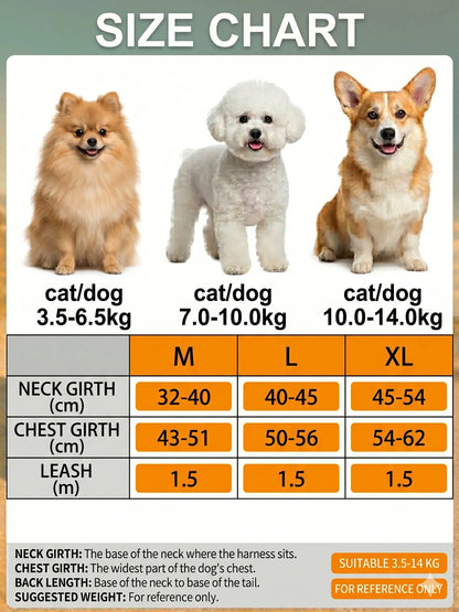 Elevate Your Pet's Outdoor Experience with Our 2 Pack Adjustable Suede Harness & Leash Set - Soft, Durable, and Reflective for Safe Walks Day or Night!