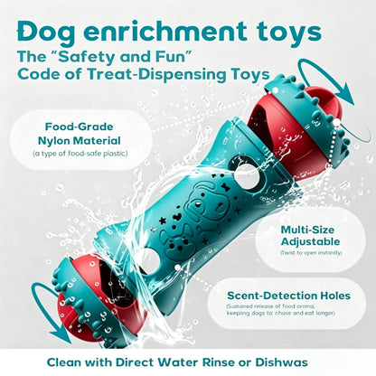 Engaging Interactive Treat Dispensing Dog Puzzle Toy for Brain Stimulation and Fun - Perfect for Dogs, Cats, and Puppies!