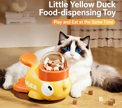 Transform Mealtime into Playtime with the Ducks & Co. Duck Feeder for Cats – Includes 3 Fun Treat Holders!