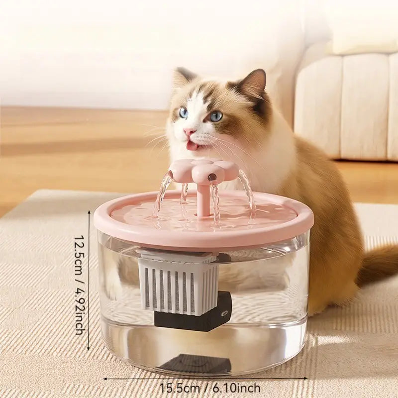 Elevate Your Cat's Hydration Experience with the Stylish and Quiet USB-Powered Cat Fountain Water Dispenser