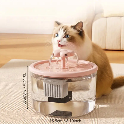 Elevate Your Cat's Hydration Experience with the Stylish and Quiet USB-Powered Cat Fountain Water Dispenser