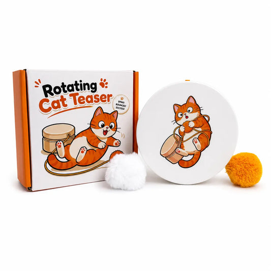 Exciting Smart Rotating Cat Teaser - Rechargeable Interactive Toy with 5 Play Modes for Endless Fun